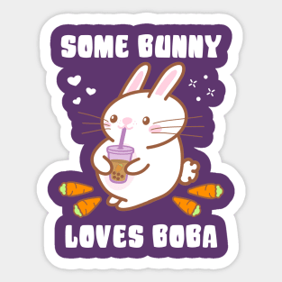 Some Bunny Loves Boba Sticker